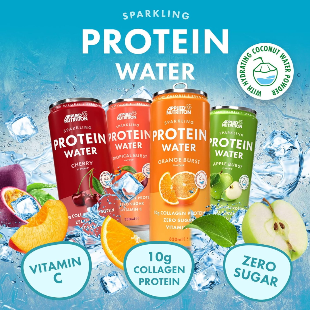 Applied Nutrition Sparkling Protein Water 12x330ml Cherry