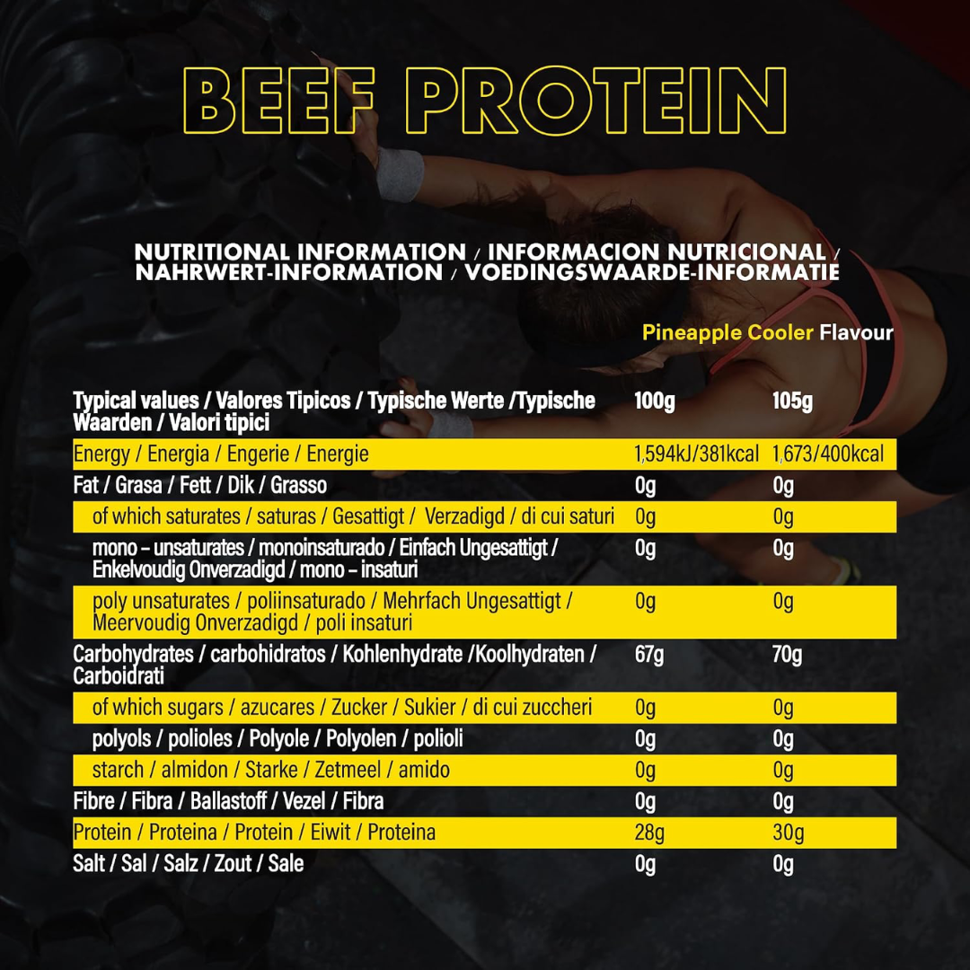 NXT Nutrition Beef Mass Gain 3.15kg Pineapple