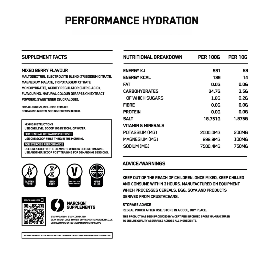 Marchon Supplements Performance Hydration 300g Sour Watermelon