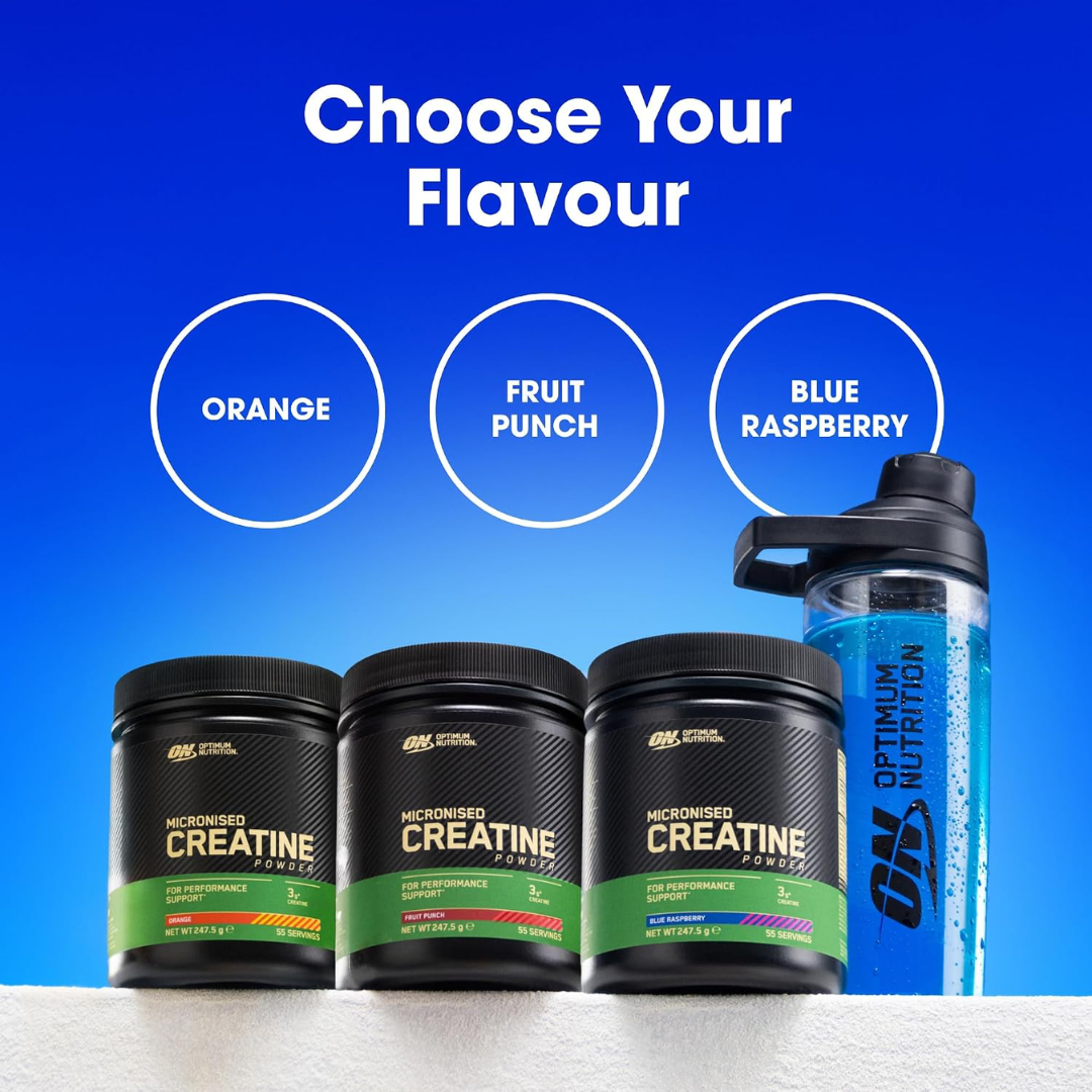 Optimum Nutrition Micronised Creatine 247.5g Blue Raspberry
