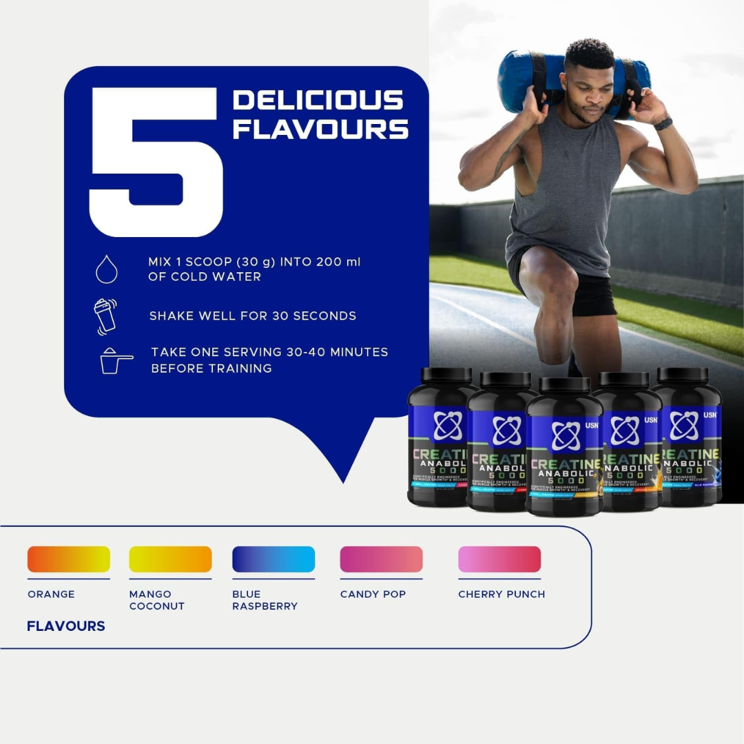 USN Creatine Anabolic 5000 900g Mango Coconut