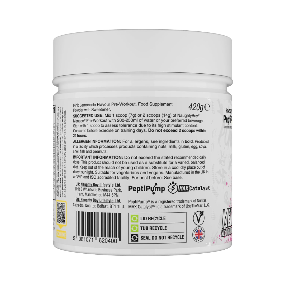 Naughty Boy Menace V2 420g Pink Lemonade 60 Servings