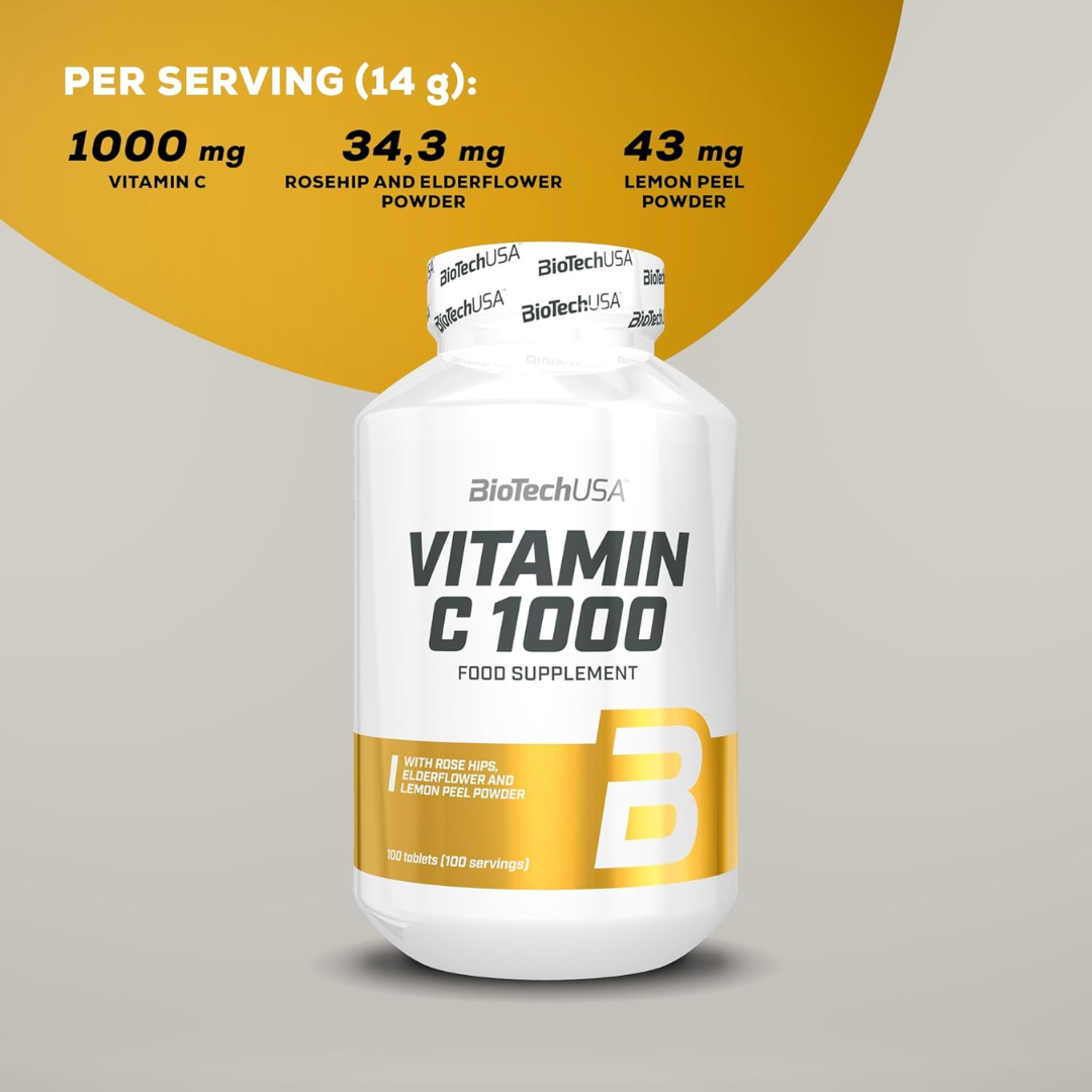 BioTech USA Vitamin C 1000 100 Tablets