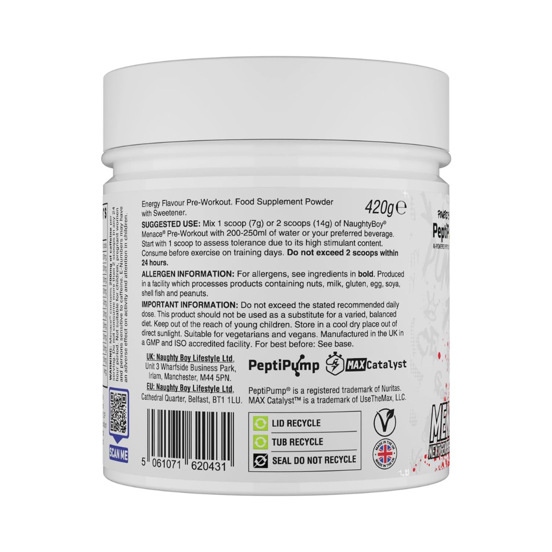 Naughty Boy Menace V2 420g Energy 60 Servings