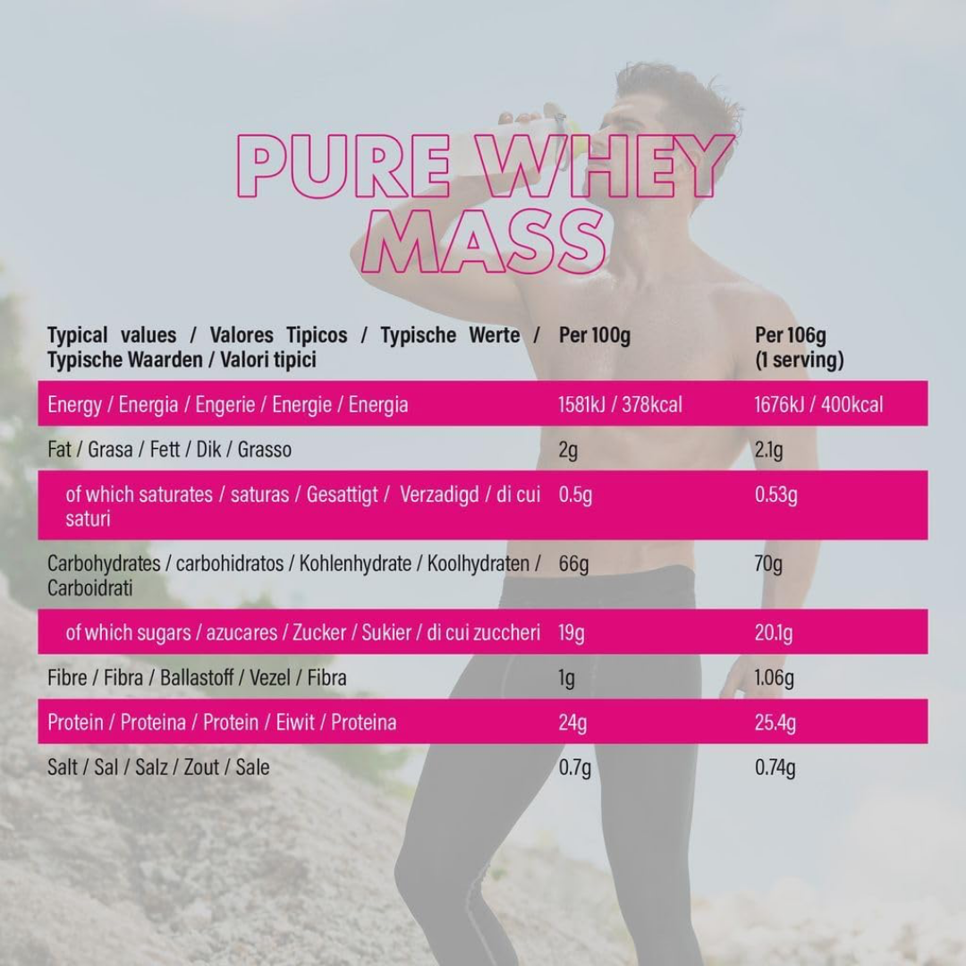 NXT Nutrition NXT Pure Whey Mass 3.18kg Raspberry Ripple Ice Cream