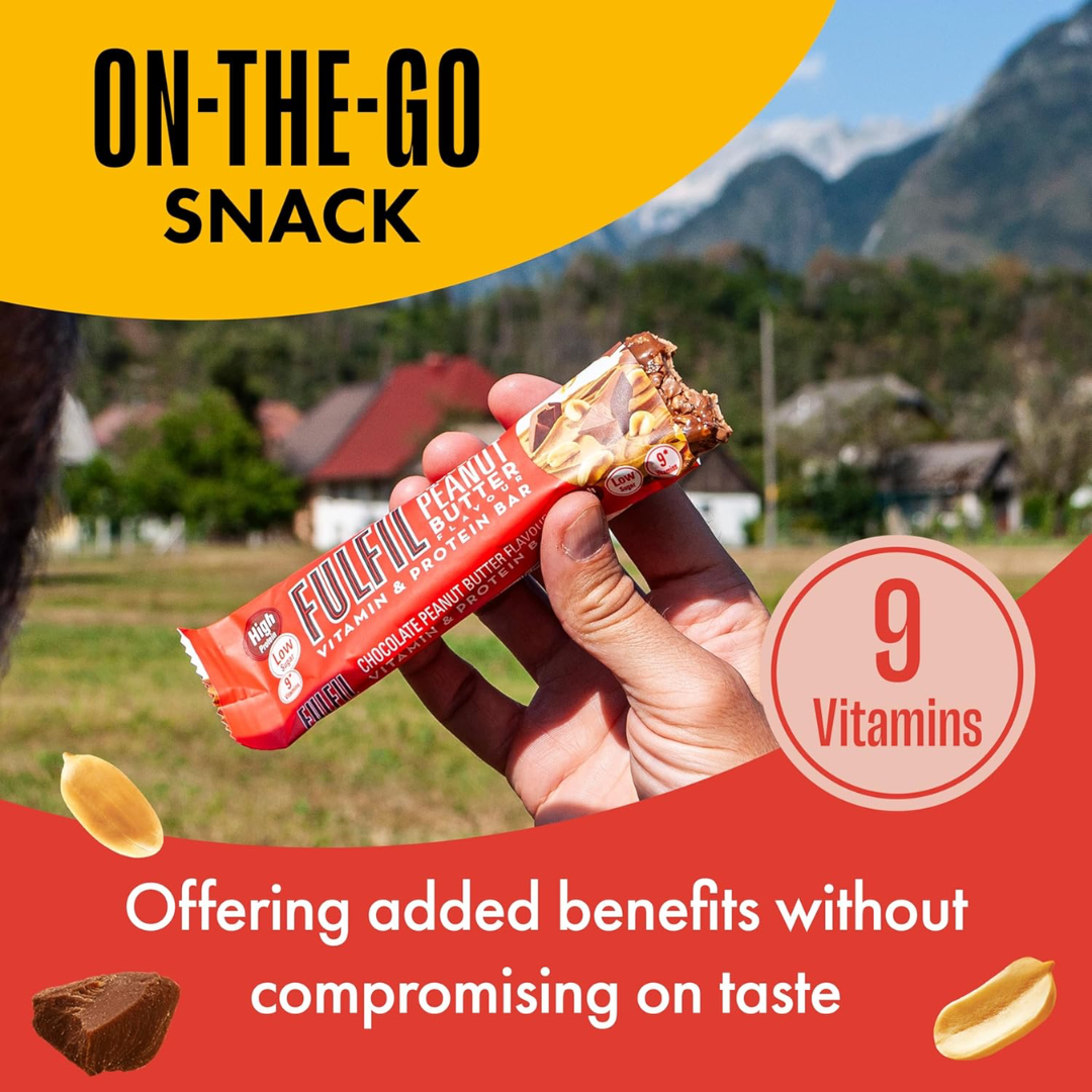 Fulfil Nutrition Vitamin & Protein Bar 15x55g Chocolate Peanut Butter
