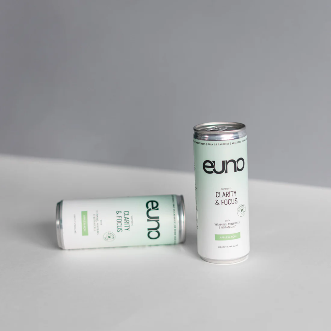 Euno Clarity & Focus Nootropics Drink 12x250ml Apple Acai