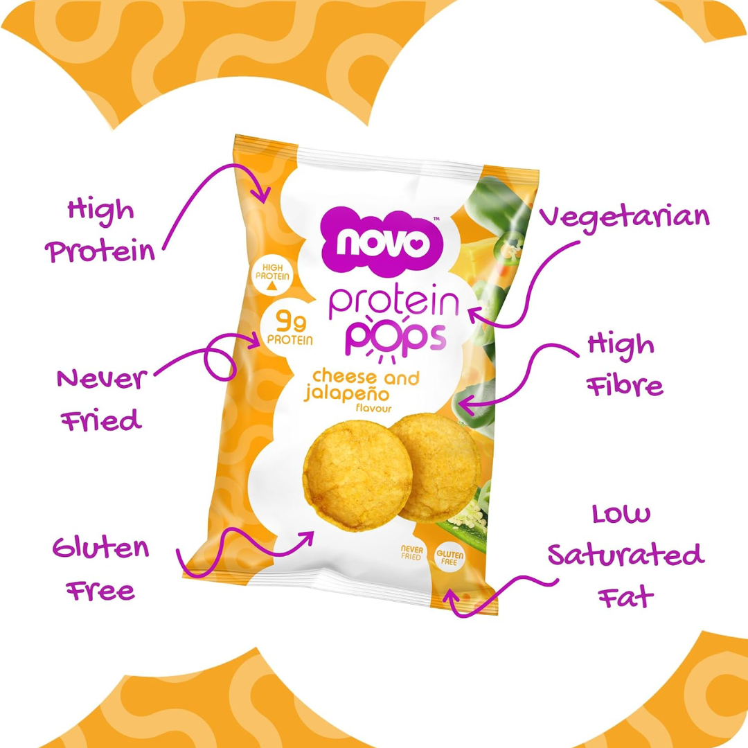 Novo Nutrition Novo Protein Pops 6x45g Cheese and Jalapeno