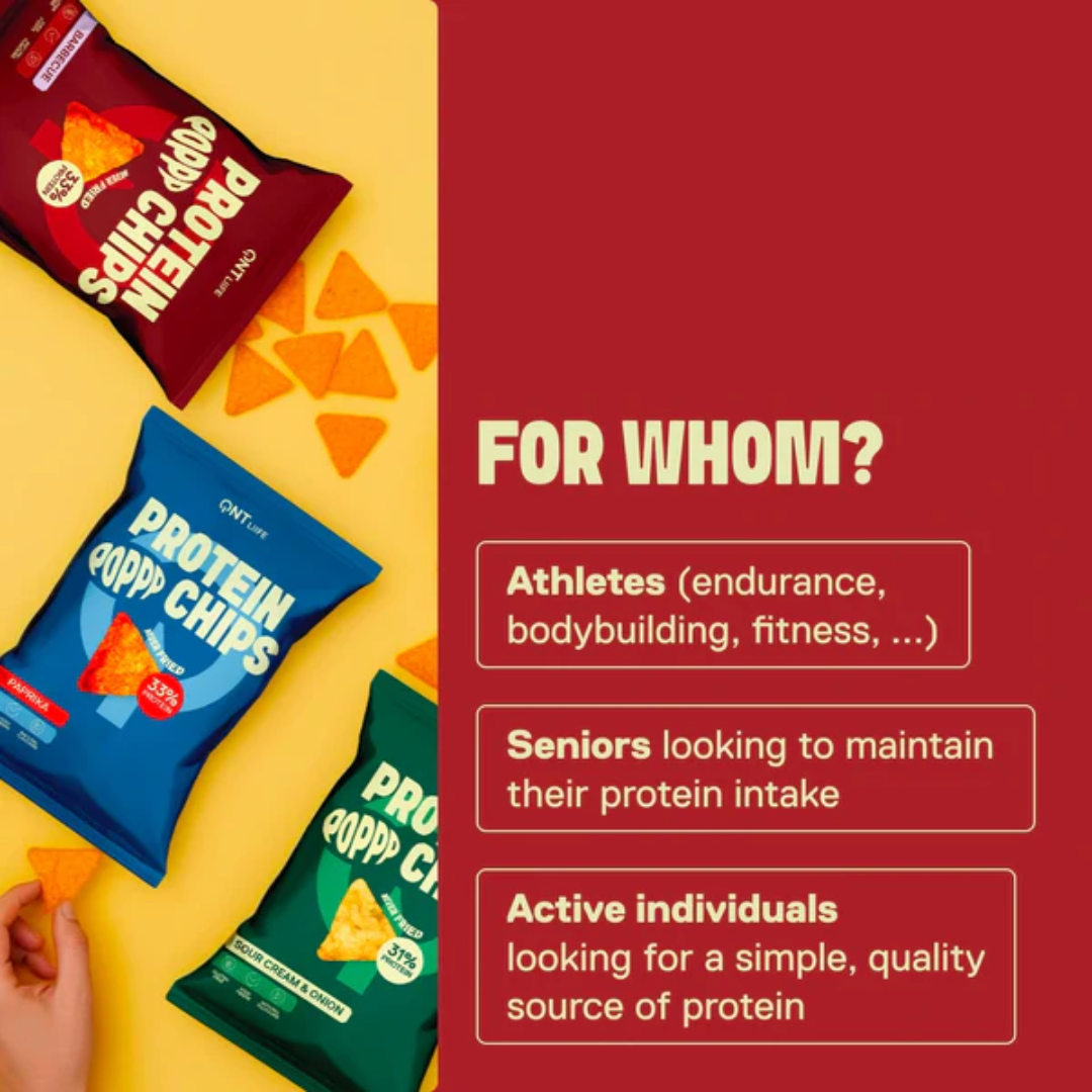 QNT Protein Chips 12x50g Barbecue