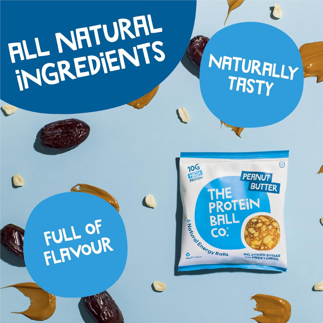 The Protein Ball Co Whey Protein Balls 10x45g Peanut Butter