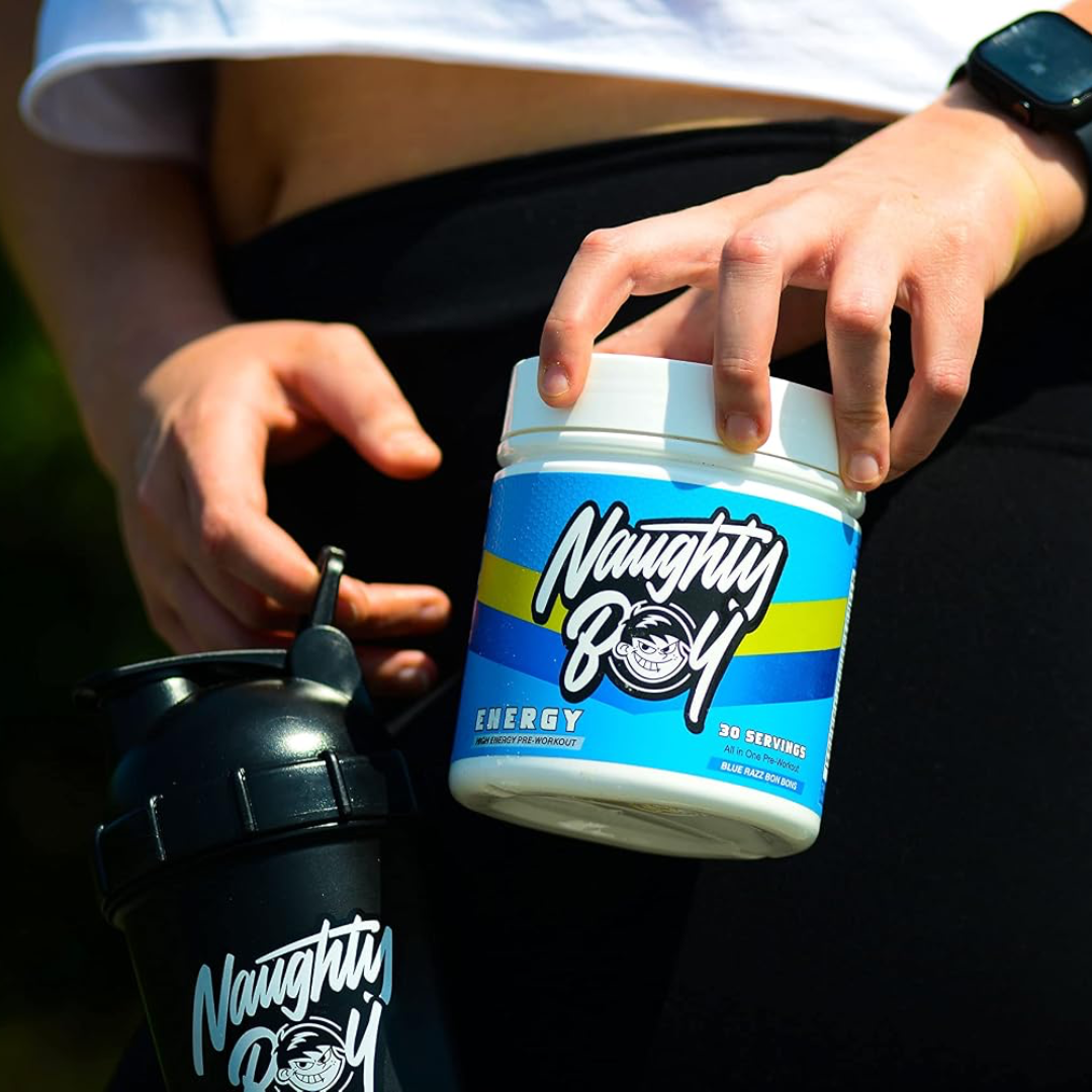 Naughty Boy Energy 390g Blue Raspberry Bon Bon