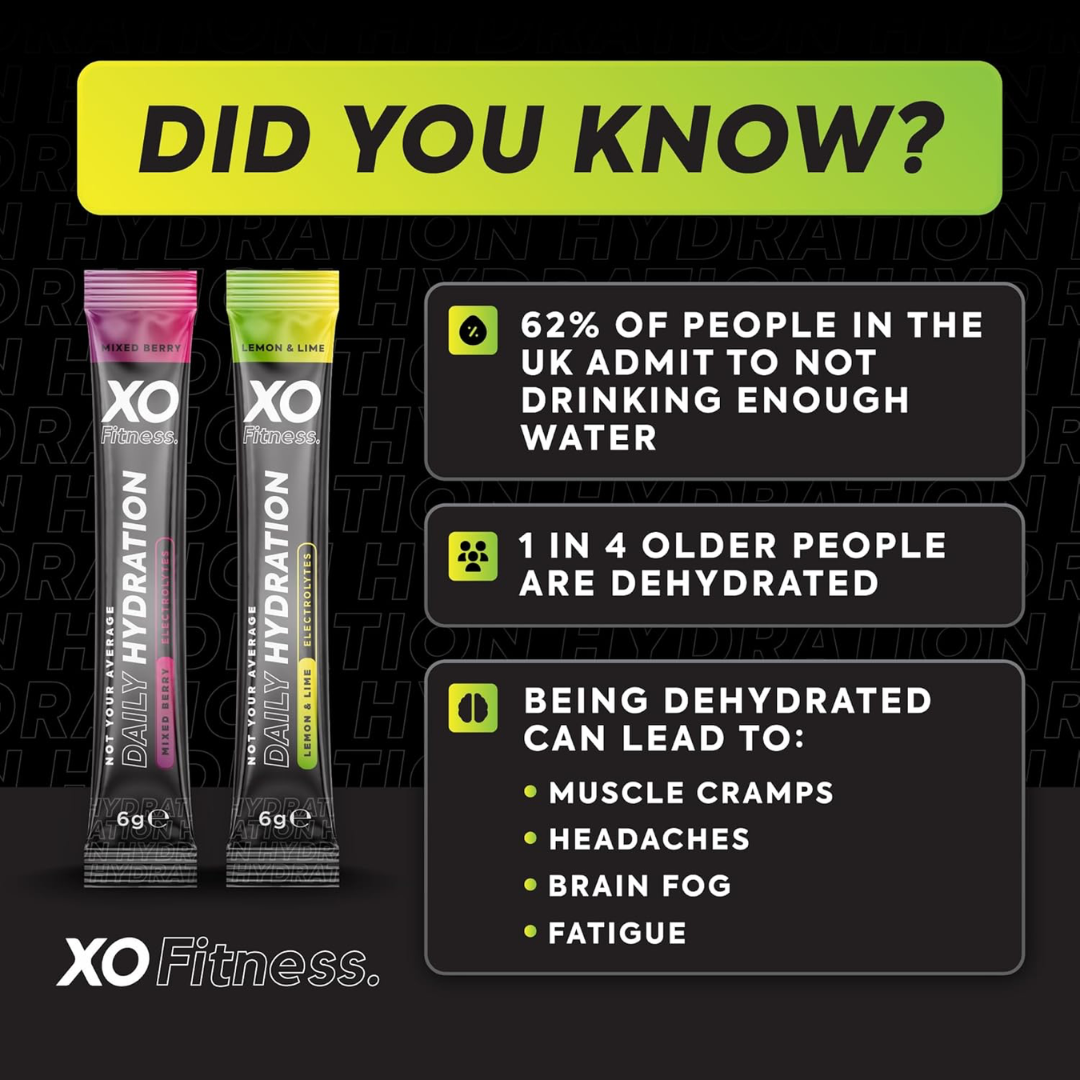 XO Fitness Hydration Mixed Box (MixBerx5/Lem&Limx5) 10x6g Mixed Berry / Lemon & Lime