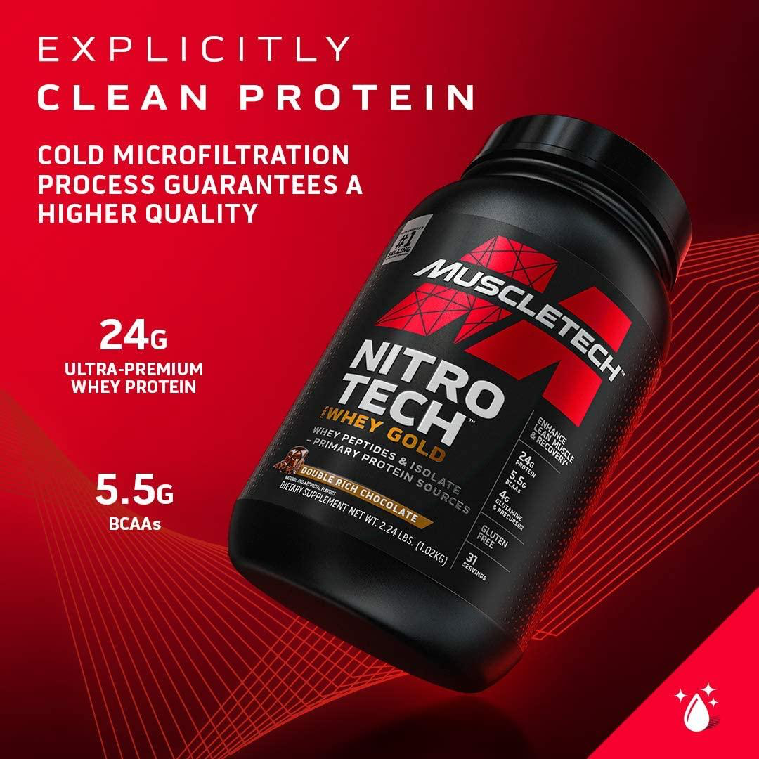Muscletech Nitro Tech 100% Whey Gold 907g French Vanilla Creme