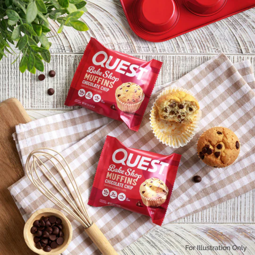 Quest Nutrition Bakeshop Muffin 8x57g Chocolate Chip
