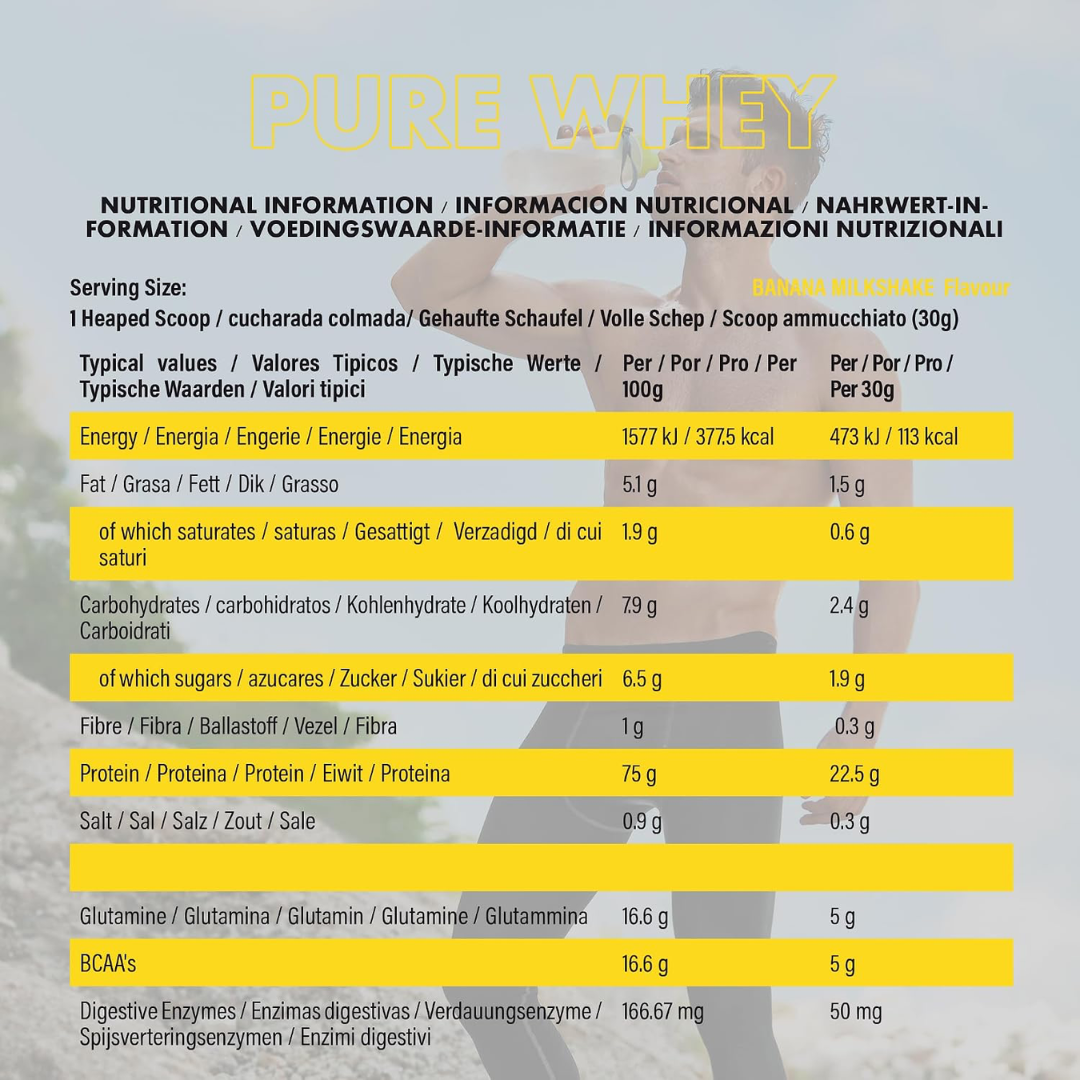 NXT Nutrition Pure Whey Deluxe 510g Banana Milkshake