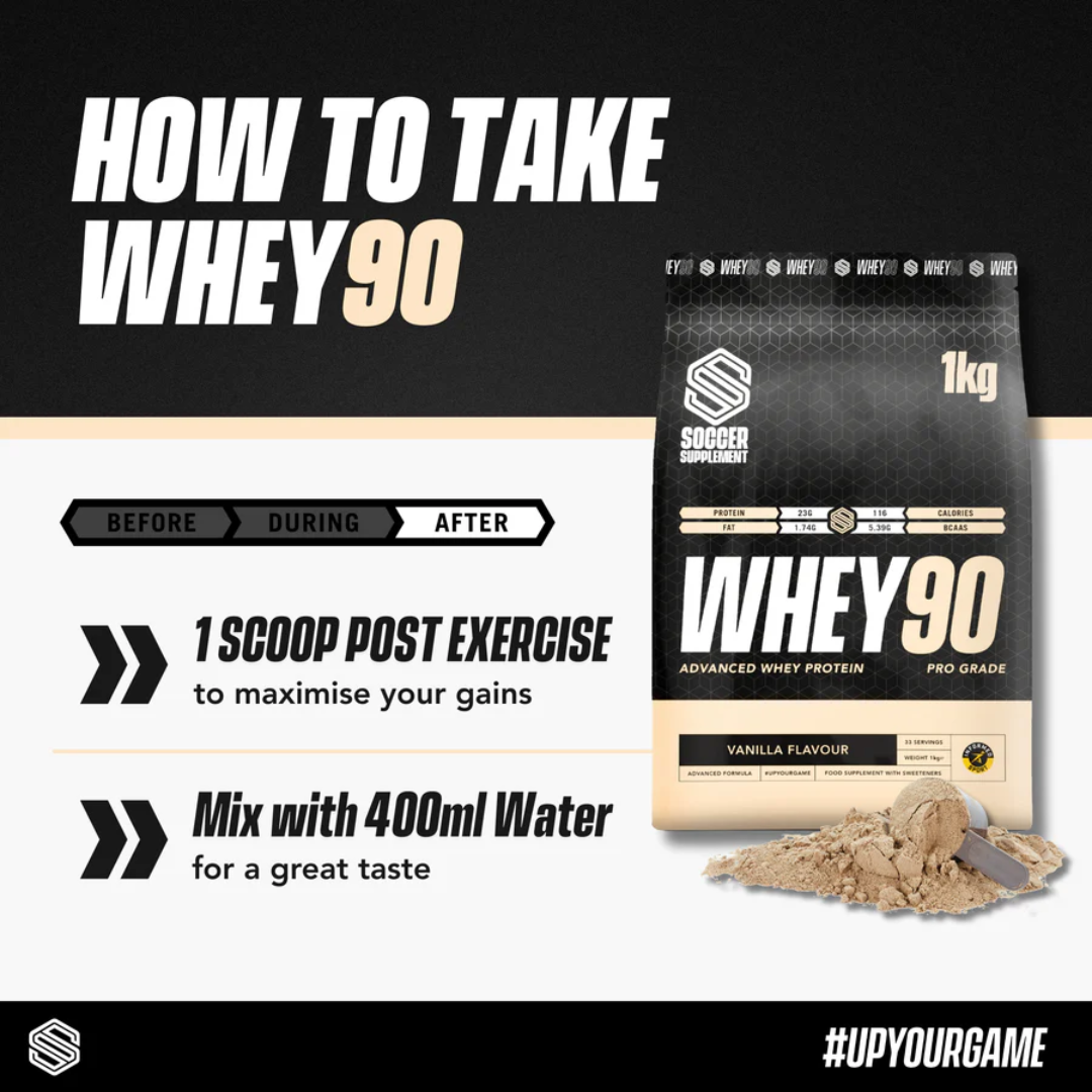 Soccer Supplement Whey90 1kg Vanilla