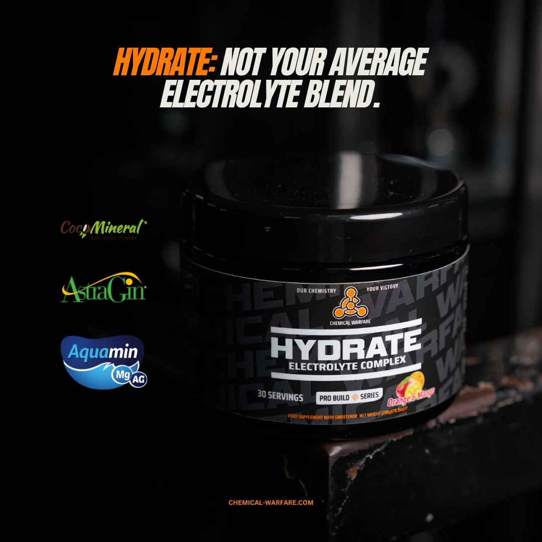 Chemical Warfare HYDRATE: Electrolyte Blend 1kg Orange and Mango