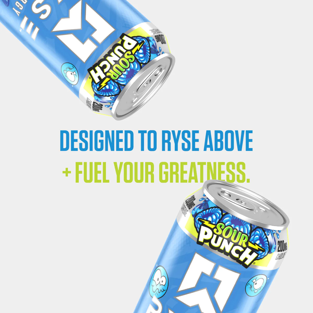 RYSE Fuel Energy 12x473ml Sour Punch Blue Raspberry