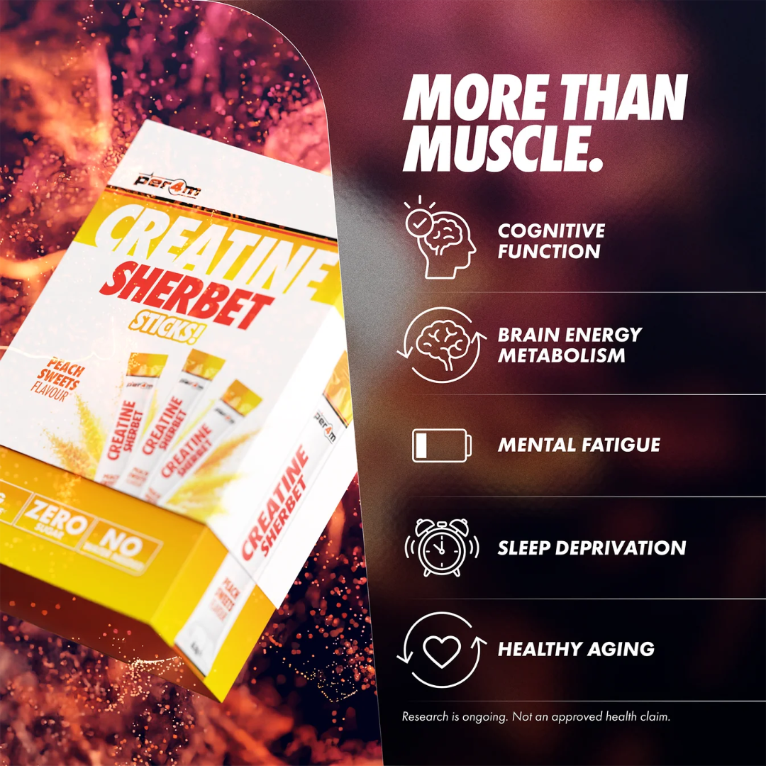 Per4m Creatine Sherbet Sticks 20x6.2g Fizzy Bubblegum Bottles