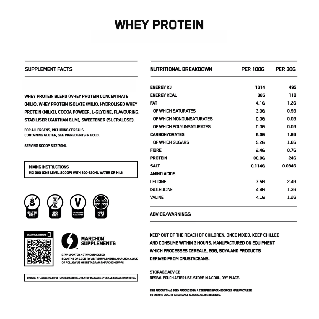 Marchon Supplements Whey Protein 900g Roll Boys (Cinnamon Roll)