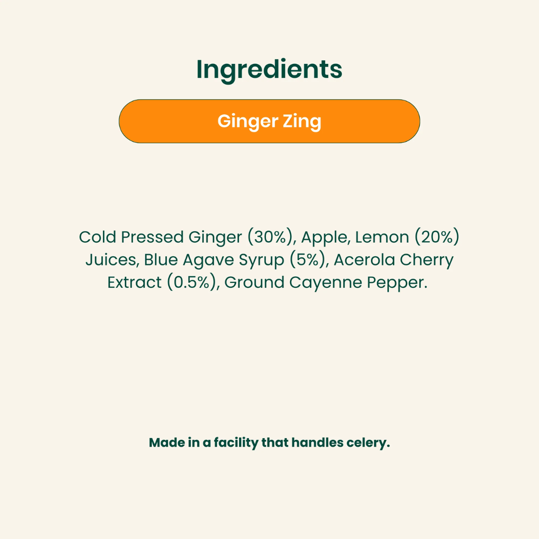 Rheal Superfood Ginger Zing Immunity Shot 14x60ml