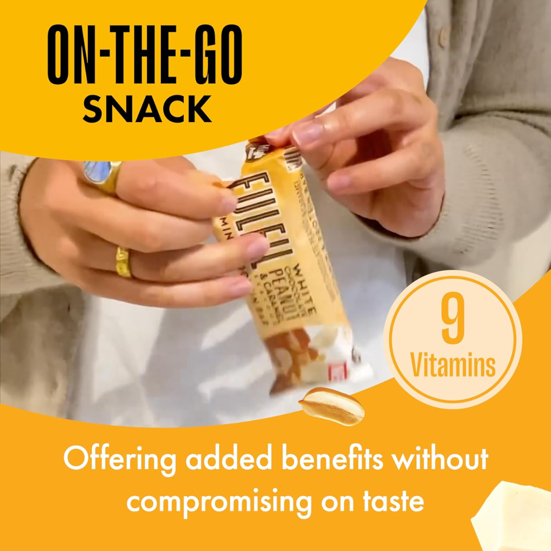 Fulfil Nutrition Vitamin & Protein Bar 15x55g White Peanut & Caramel