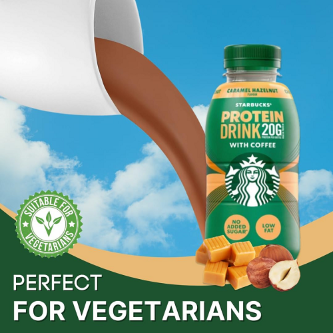 Starbucks Protein PET 8x330ml Caramel Hazelnut