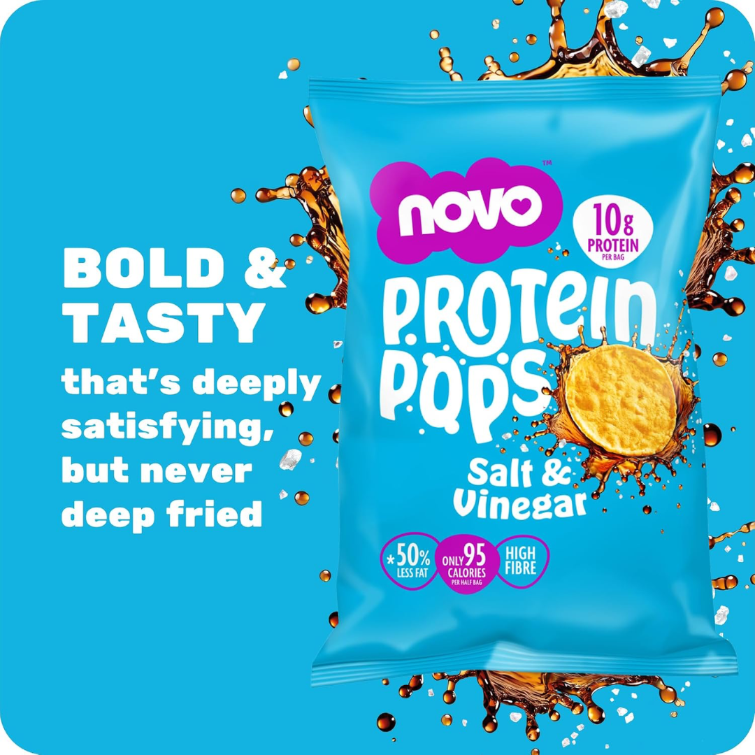 Novo Nutrition Novo Protein Pops 6x45g Salt and Vinegar