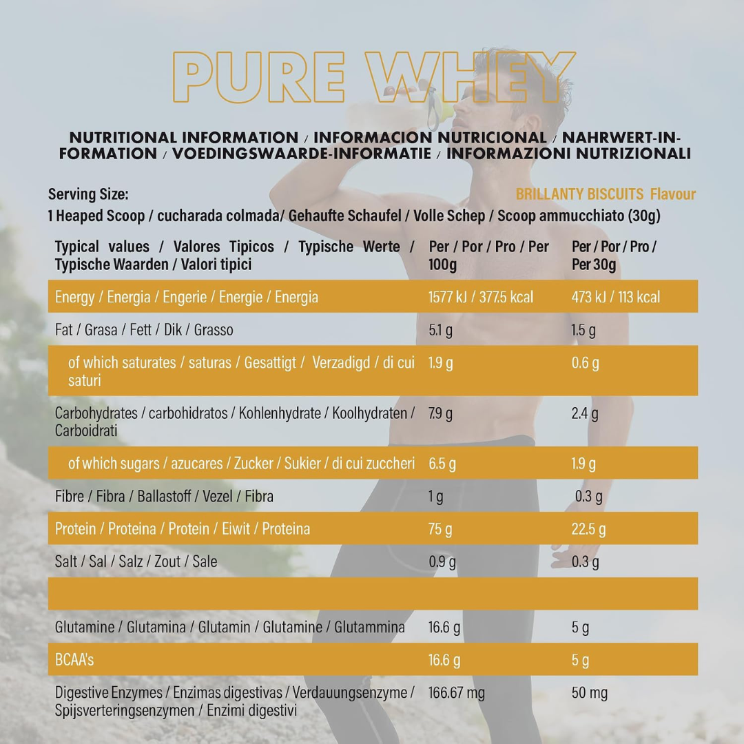 NXT Nutrition Pure Whey Deluxe 510g Brilliantly Biscuity