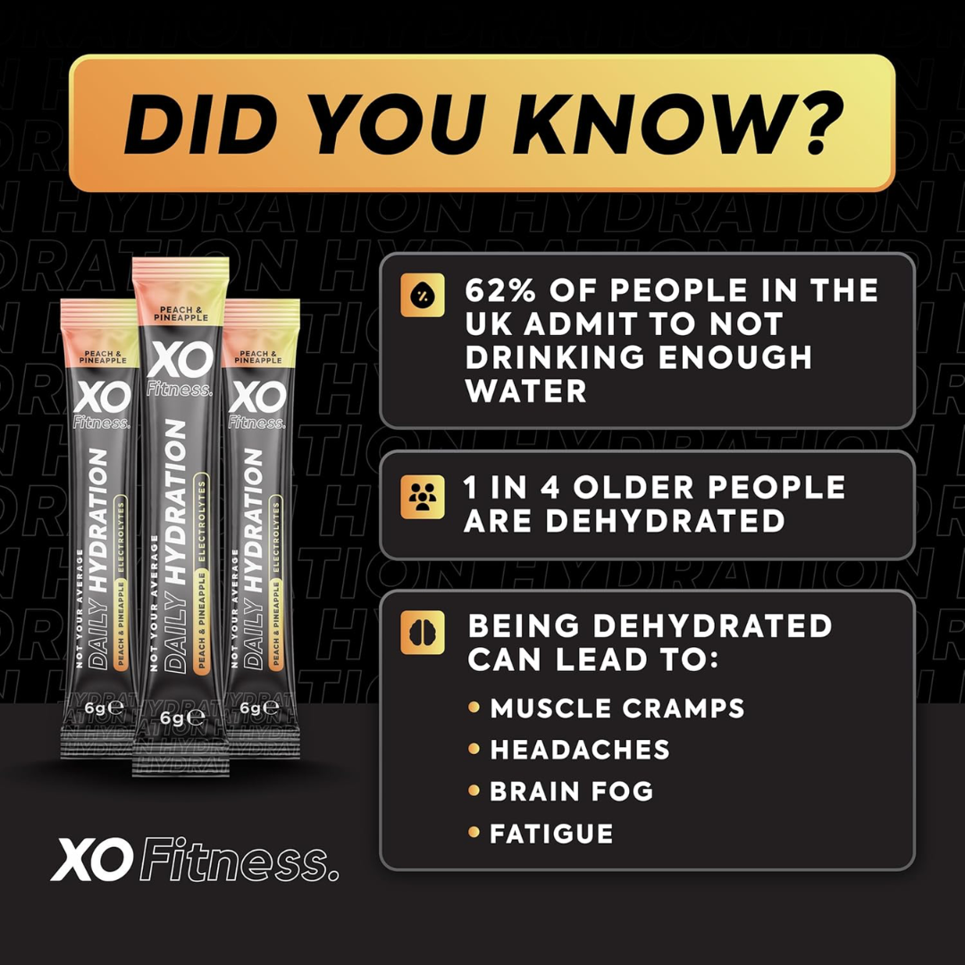 XO Fitness Hydration Sachet 28x6g Peach & Pineapple