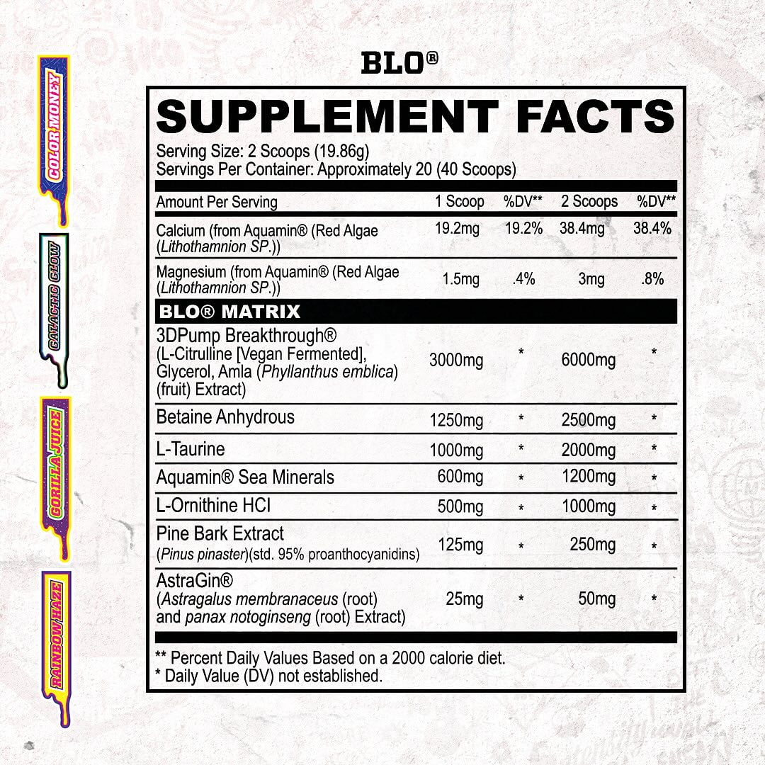 MyoBlox Blo Muscle Pump Formula 400.2g Galactic Glow