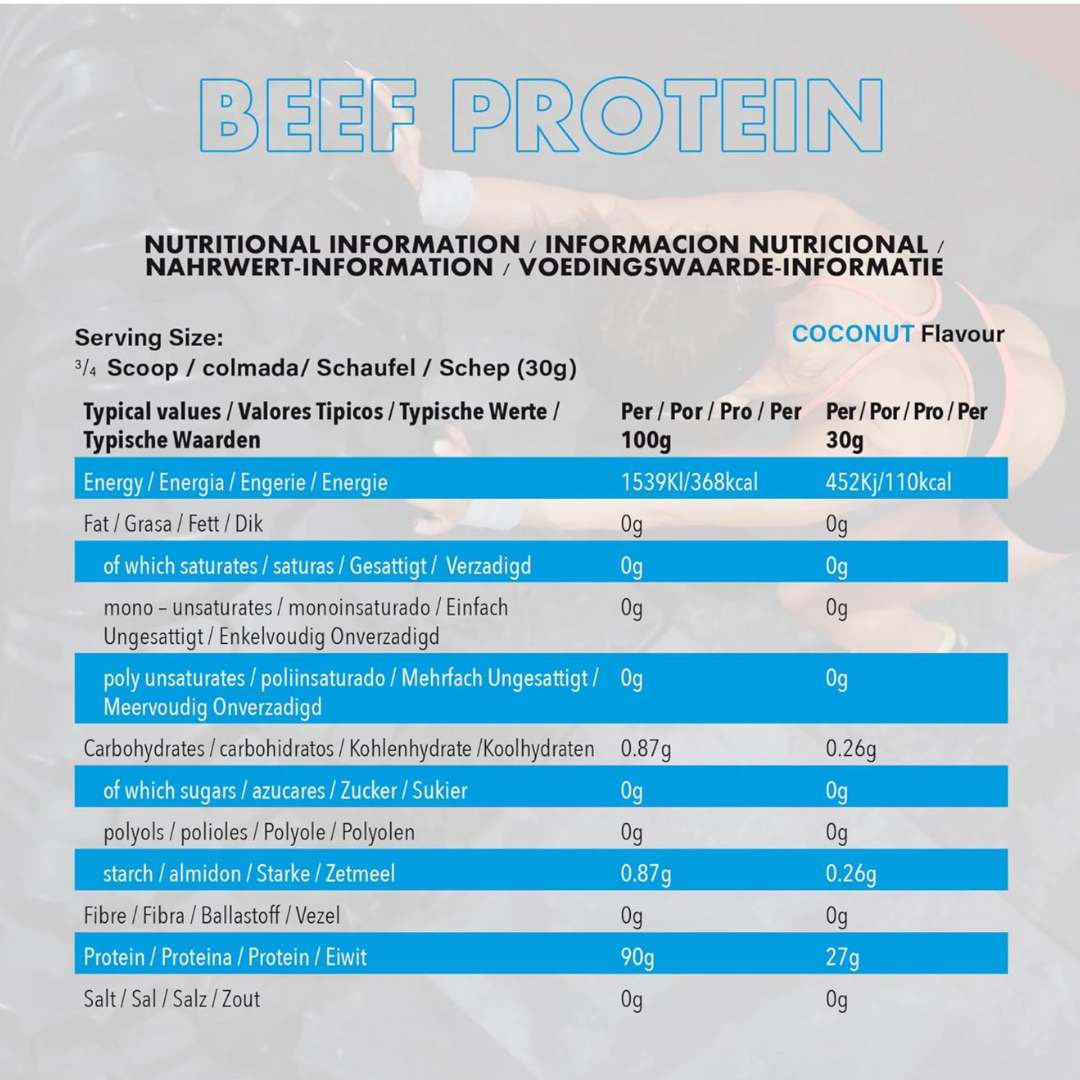 NXT Nutrition Beef Protein Isolate 1.8kg Blue Coconut