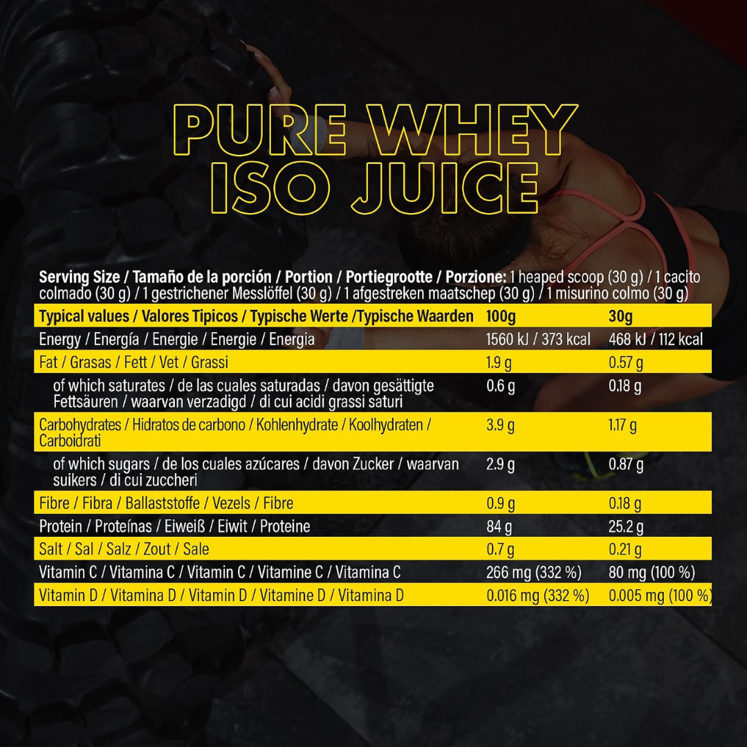 NXT Nutrition Pure Whey ISO Juice 900g Orange Juice