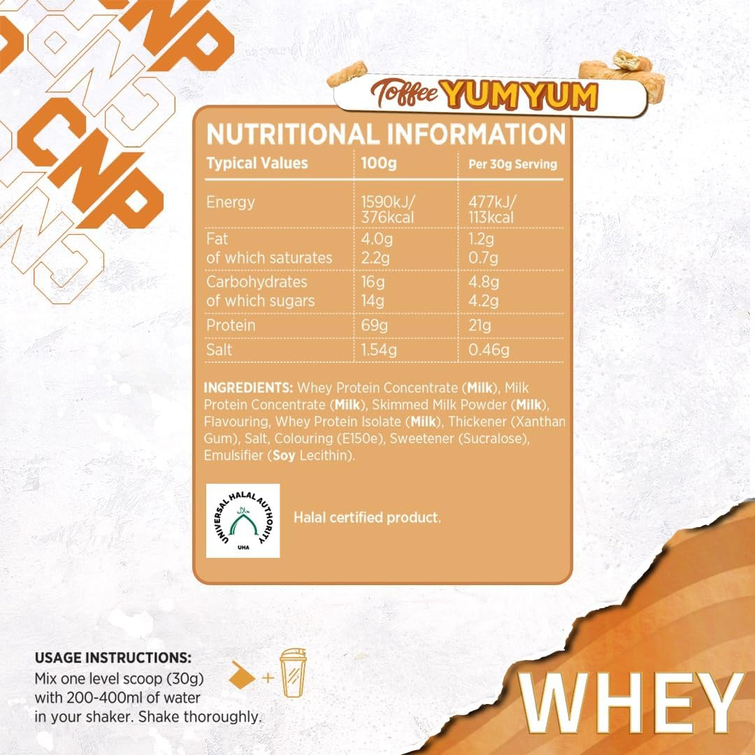 CNP Whey 2kg Toffee Yum
