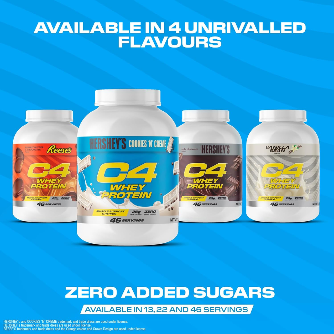 Cellucor C4 Whey Protein 46 Servings - Hersheys Cookies & Cream