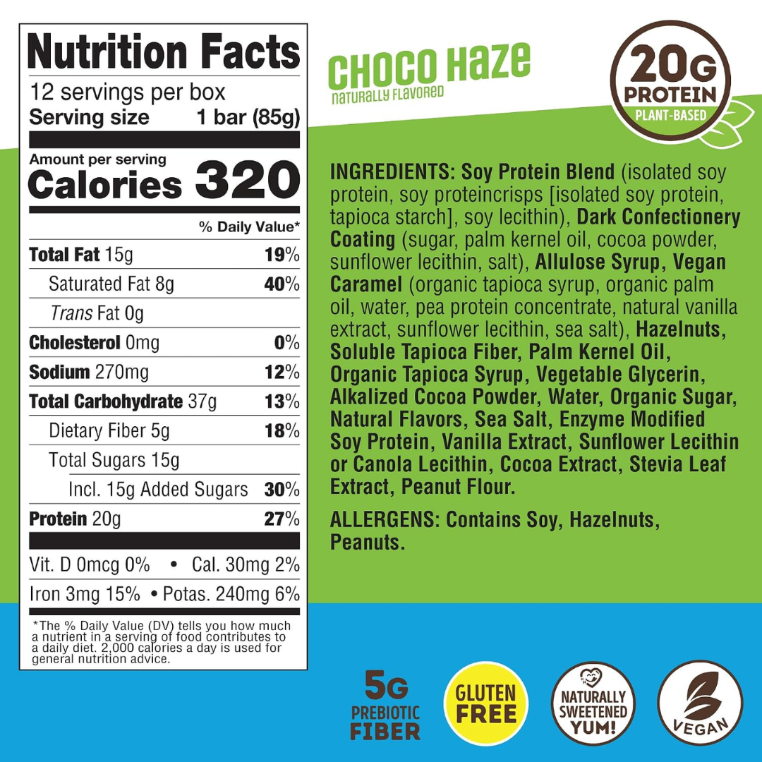 Lenny & Larrys Protein Candy Bar 12x85g Choco Haze