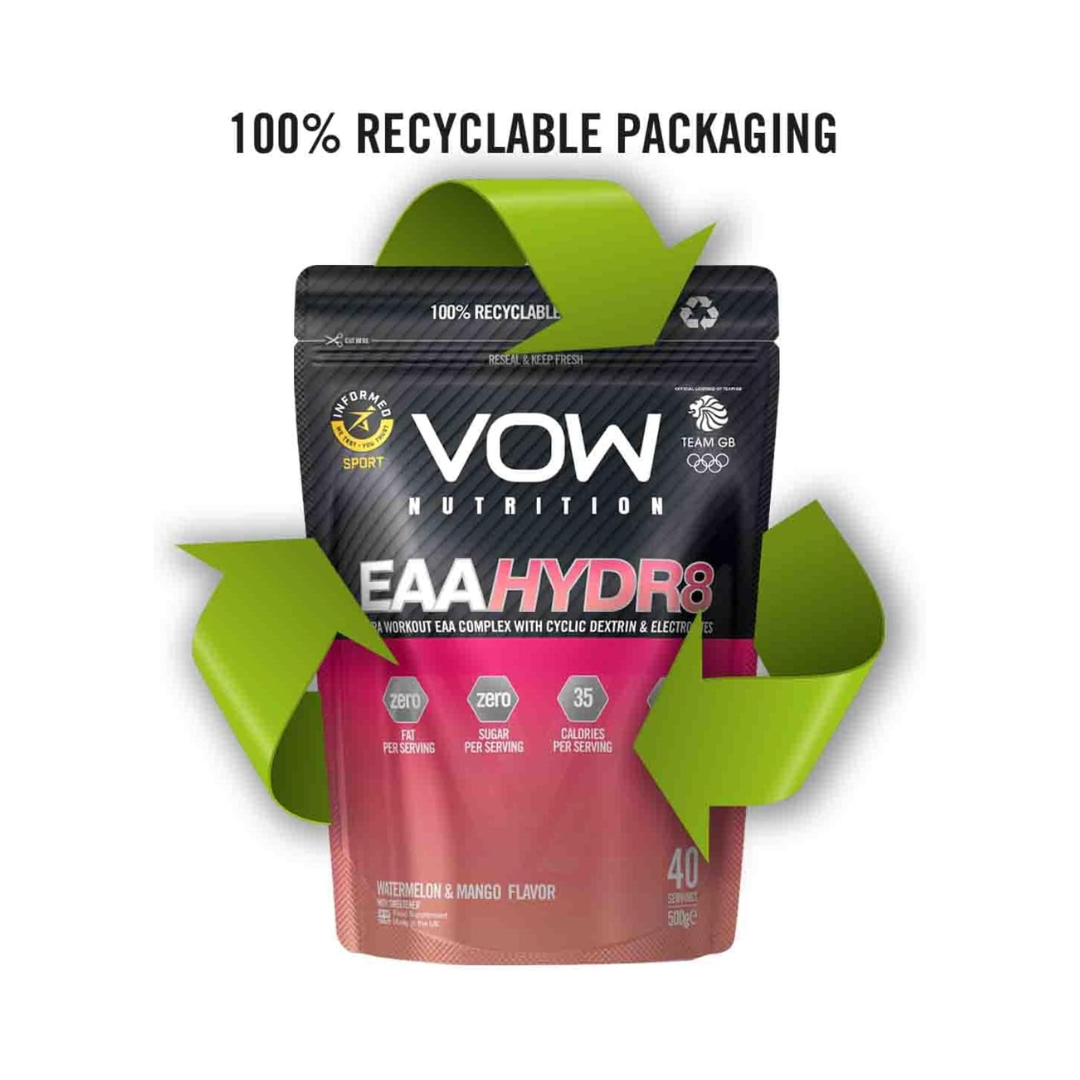 VOW Nutrition EAA Hydr8 500g Watermelon & Mango