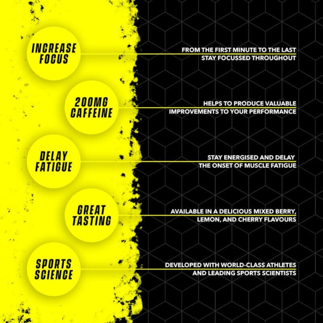 Soccer Supplement Focus90 Caffeine Gel 12x70g Lemon