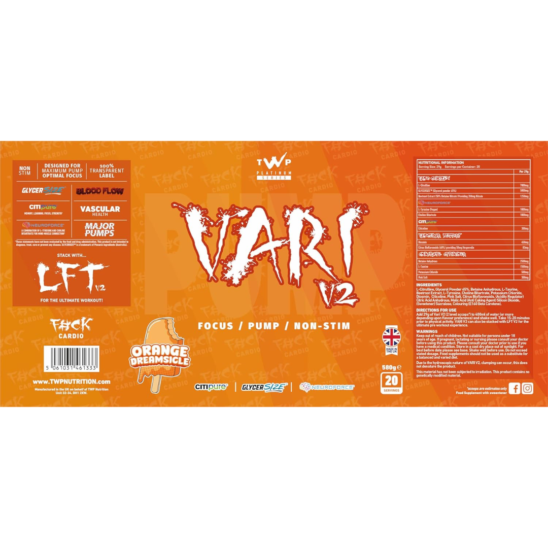TWP Vari V2 580g Orange Dreamsicle