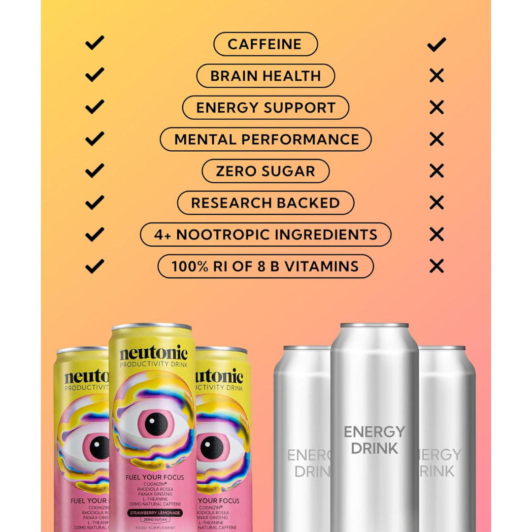 Neutonic 12x330ml Strawberry Lemonade