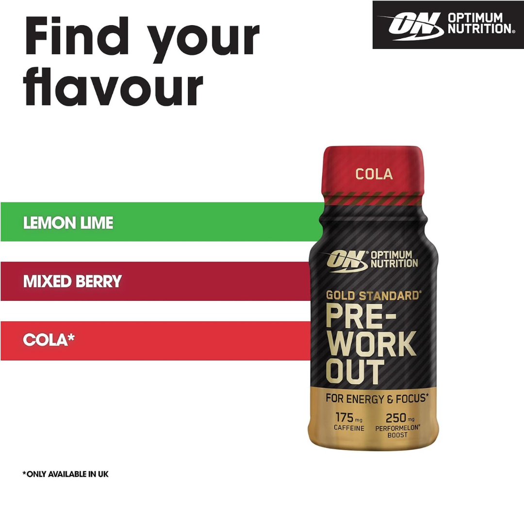 Optimum Nutrition Gold Standard Pre-Workout Shot 60ml Cola