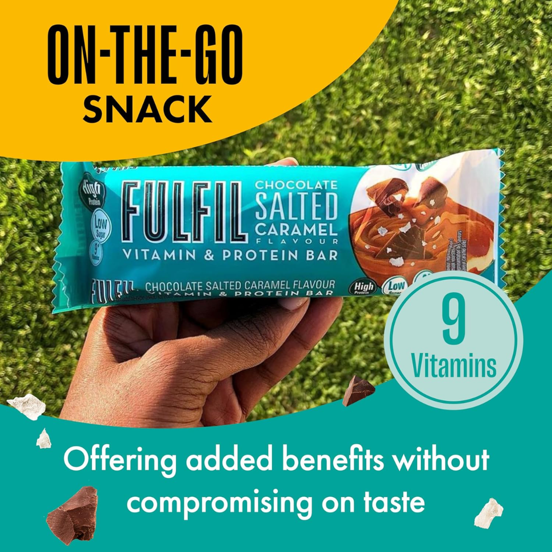 Fulfil Nutrition Vitamin & Protein Bar 15x55g Chocolate Salted Caramel