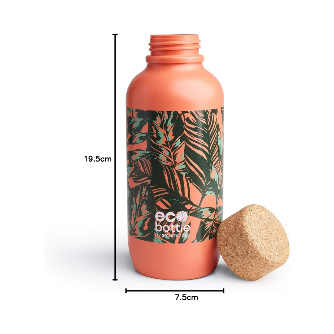SmartShake Eco Bottle 650ml Coral Leaves