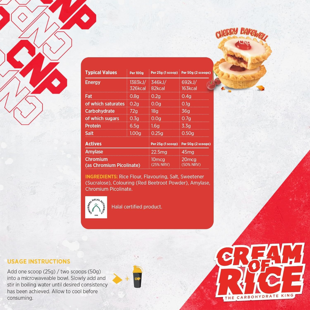 CNP Cream of Rice 2kg Cherry Bakewell