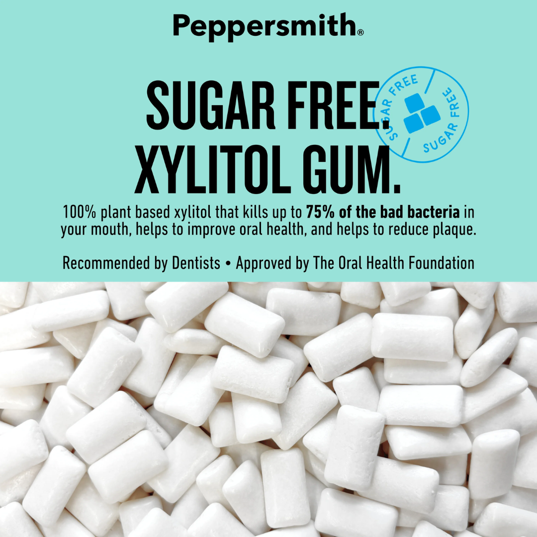 Peppersmith Chewing Gum 12x15g Peppermint