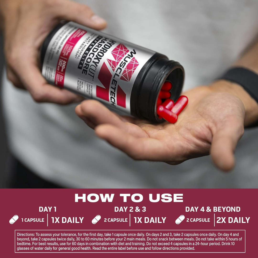 Muscletech Hydroxycut Hardcore 100 Caps Elite 100 Caps