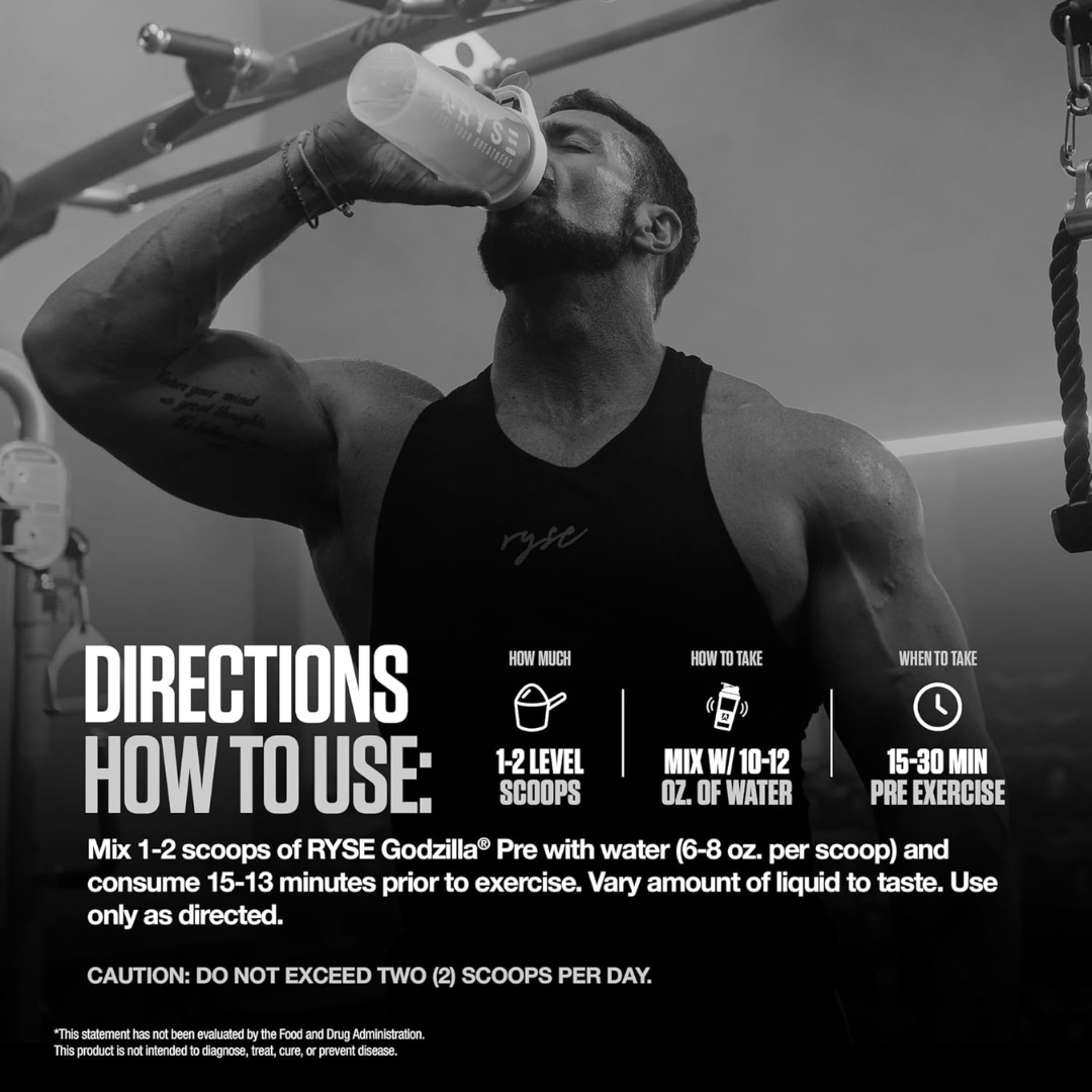 RYSE Godzilla Pre-Workout 792g Blue Raspberry