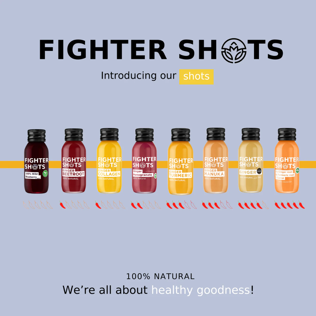 Fighter Shots 12x60ml Pure Wild Blueberry
