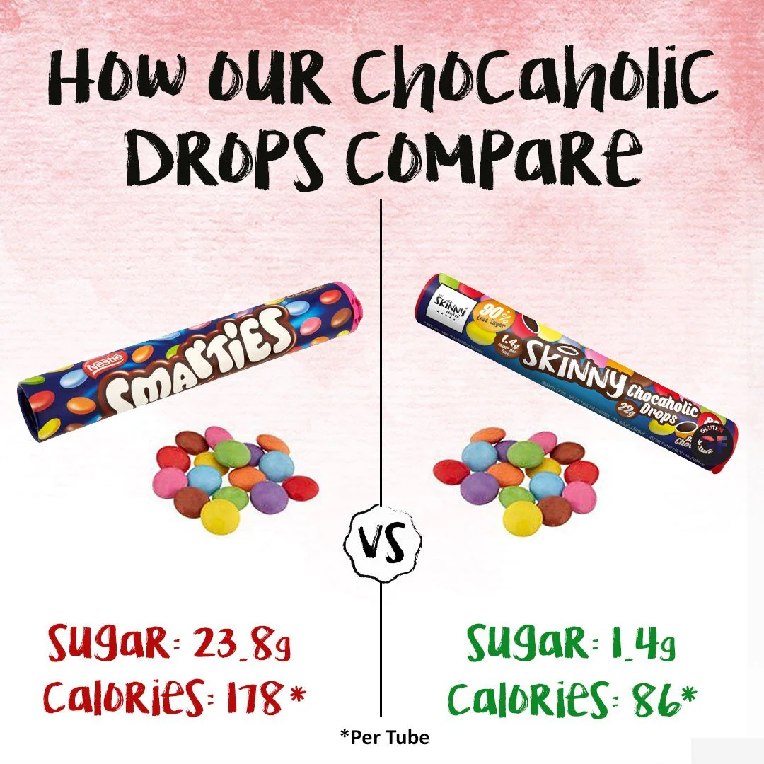The Skinny Food Co Chocaholic Drops 200g Milk Chocolate