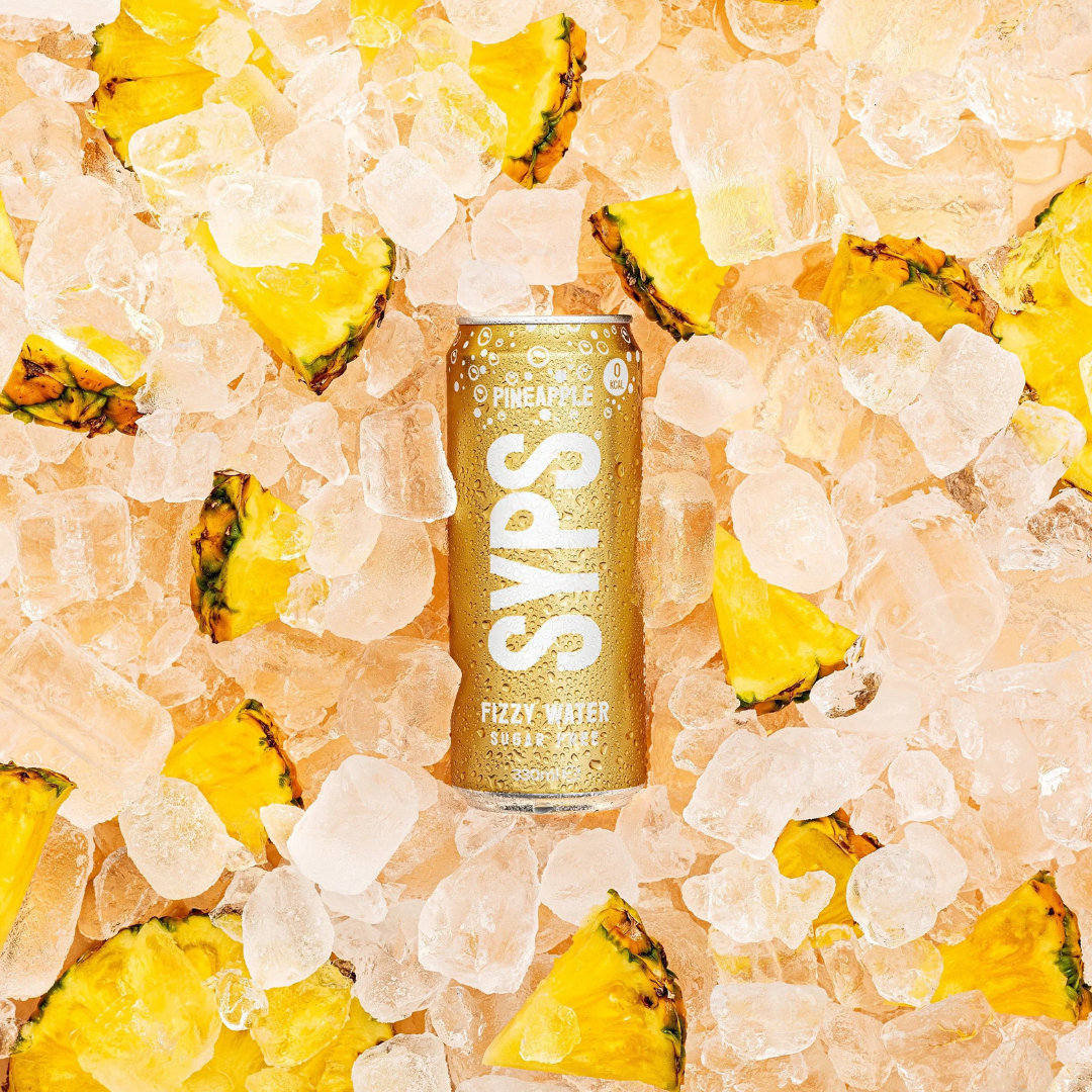 SYPS Fizzy Water 12x330ml Pineapple
